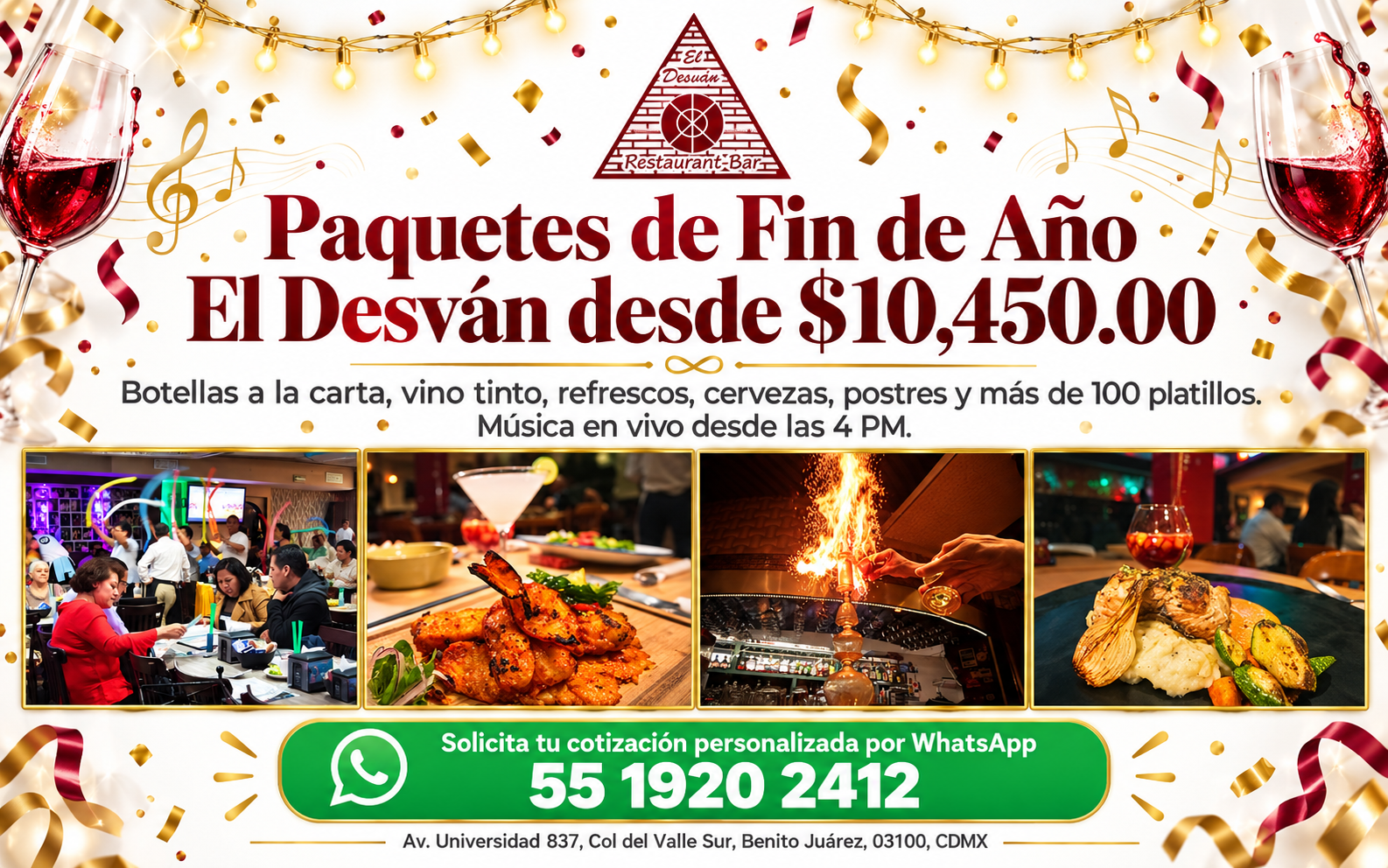 Arrachera servida en El Desván
