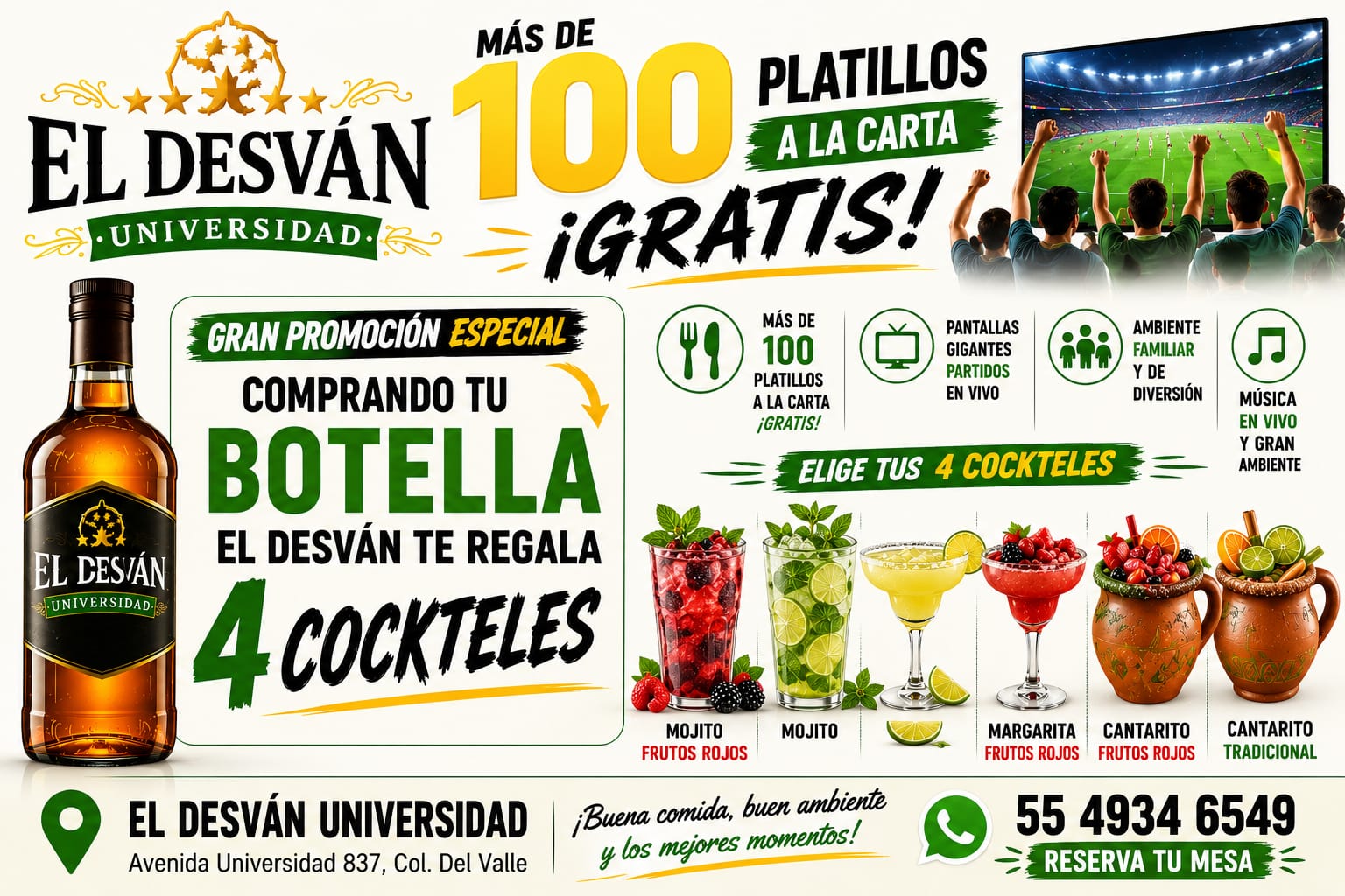 Comida mexicana tradicional en El Desván Ciudad de México